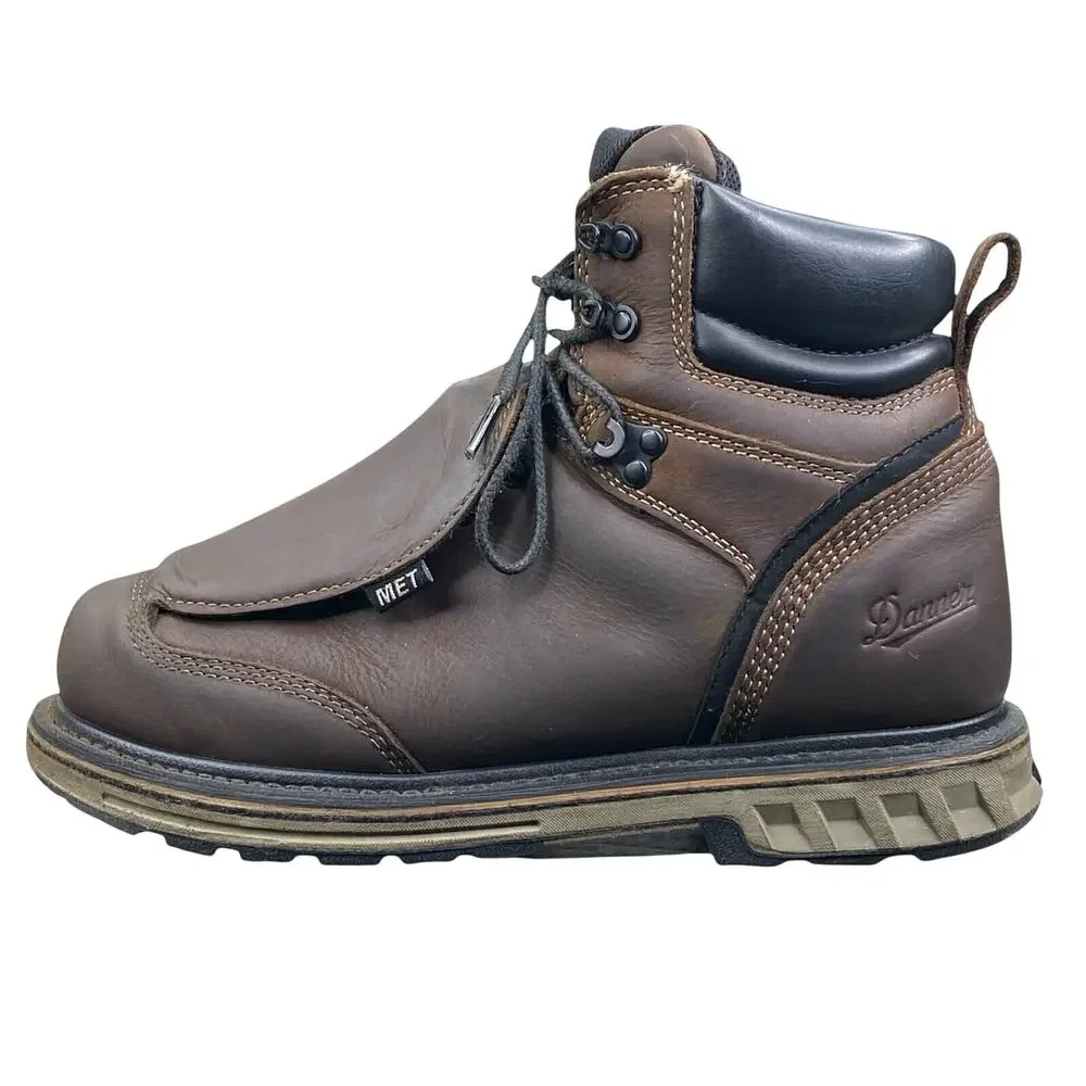 Danner Mens Steel Yard Brown Met Guard Steel Tue Work Boot Size US 8.5